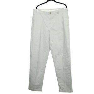 LL Bean Wrinkle Free Double L Chinos Classic Fit Plain Front Khakis 35